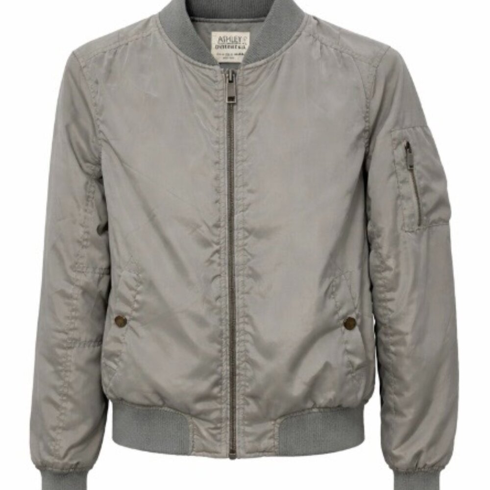 Ashley By 26 International Olive/Army Cropped Bomber Jacket Y2K  - Sz MEDIUM